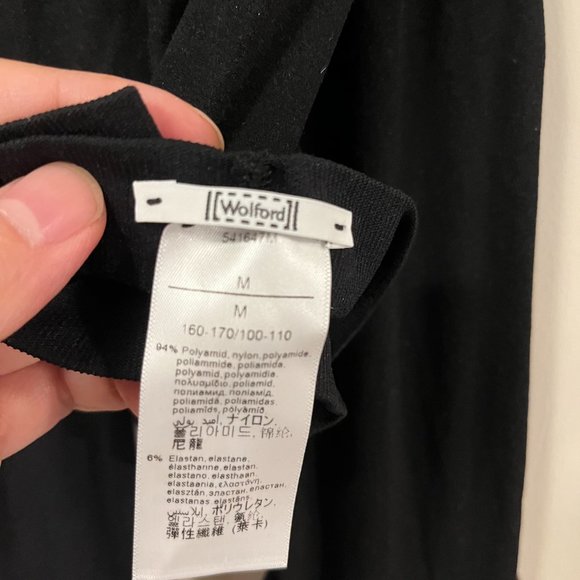 Genuine Wolford opaque tights with mahogany latex from the knee down, never worn - Picture 3 of 5